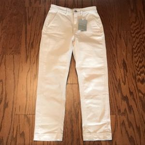 NWT Everlane Slim Leg Crop Pant in Sandstone